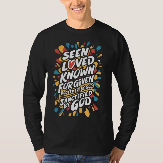 T-shirt Affirmation Divine : Embrasser l'identité spiritue (Devant)