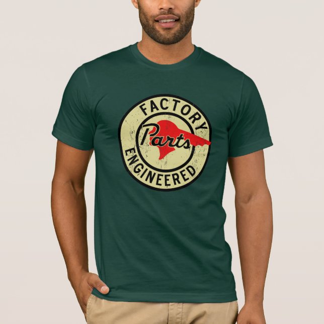 T-shirt affligé de signe de pièces de Pontiac (Devant)