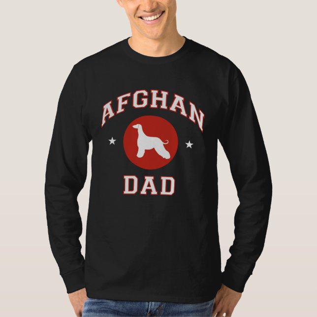 T-shirt Afghan Hound Dad (Devant)