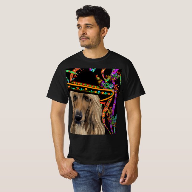 T-shirt Afghan Hound Mexique (Devant entier)