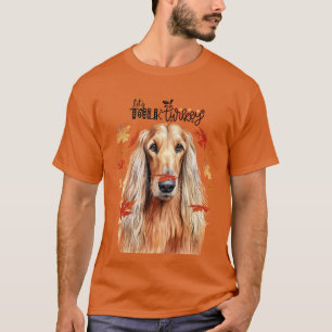 T-shirt Afghan Hound Parlons Turquie Drôle Amateur de chie