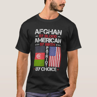 T-shirt Afghan Par Blood American Par Birth Patriot Par Ch