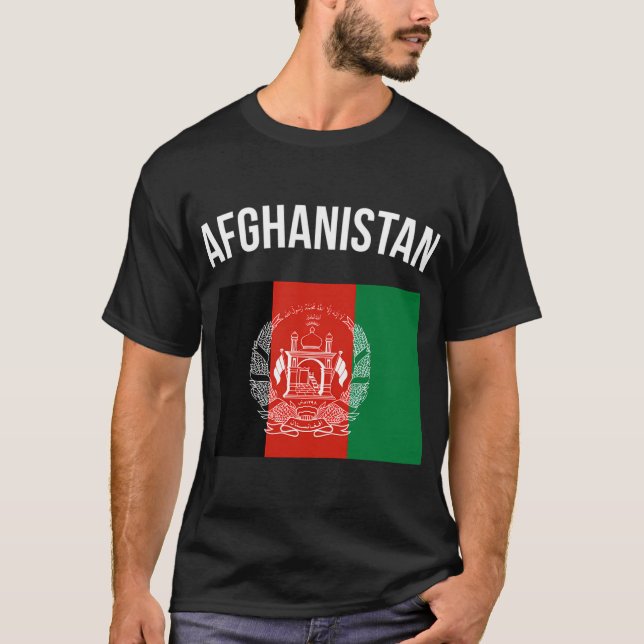 T-shirt Afghanistan Drapeau Afghanistan (Devant)