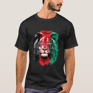 T-shirt Afghanistan Drapeau Lion Libre Afghanistan T Chemi
