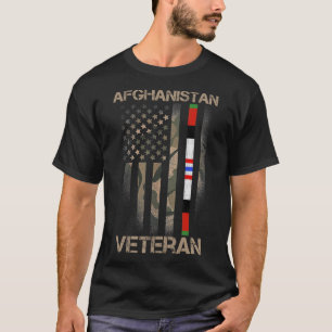 T-shirt Afghanistan Vétérinaire Drapeau américain Fière Ar