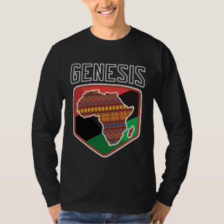 T-shirt Africa Map Kente Black Pride African American Afro