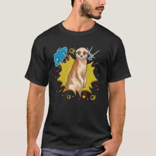 T-shirt Africa Safari Zoo Animal Cute Meerkat 1