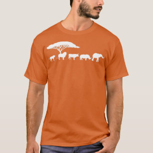 T-shirt Africa The Big Five Animals Design Kids Toddler BI