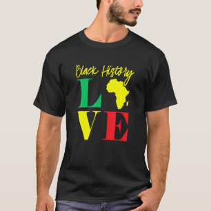 T-shirt Africain Américain Hommes Femmes Histoire Noire