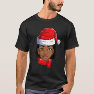 T-shirt Africain-Américain Père Noël Black Women Apparel C