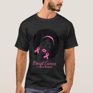 T-shirt Africain Américain Sensibilisation au cancer du se