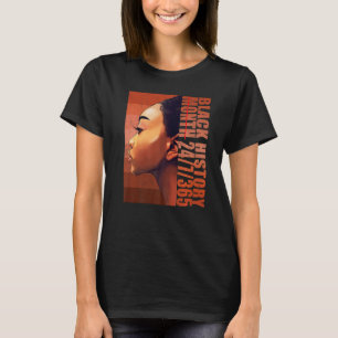 T-shirt Africain Melanin Noir 247365 Mois de l'histoire de