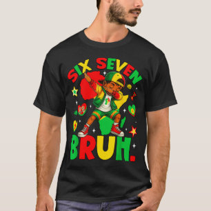 T-shirt Africain Noir Dabbing Bruh Sept Histoire Américain