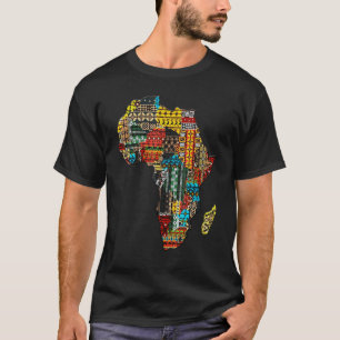 T-shirt Africains Dashiki Pattrens Mois de l'histoire des