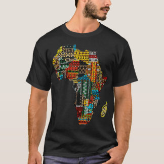 T-shirt Africains Dashiki Pattrens Mois de l'histoire des