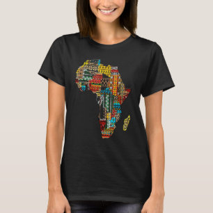 T-shirt Africains Dashiki Pattrens Mois de l'histoire des