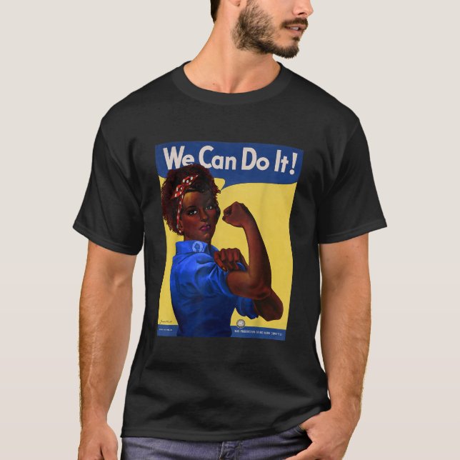 T-shirt African American Rosie the Riveter Black History 8 (Devant)