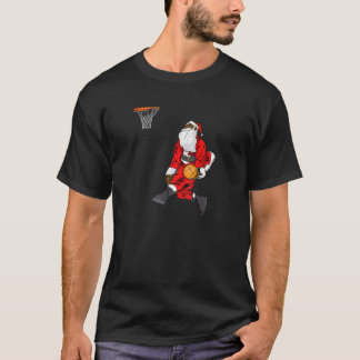 T-shirt African American Santa Claus Basketball Ugly Chris