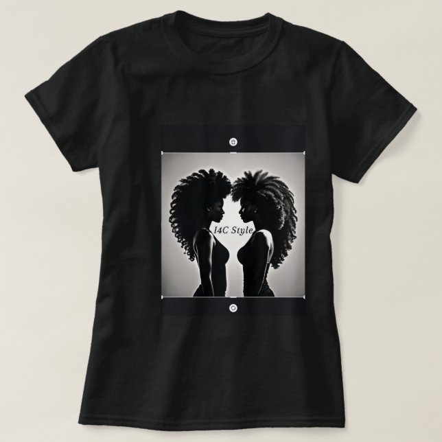 T-shirt African American Styles, Black Beauty And Fashion (Design devant)