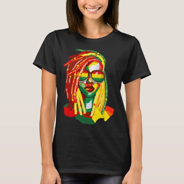 T-shirt African American Women Art Black History Junetent (Devant)
