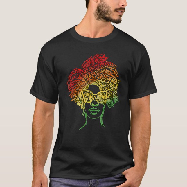 T-shirt African American Women, Melanin Tee For Black Hist (Devant)