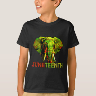 T-shirt African Elephant Art Freedom Histoire noire