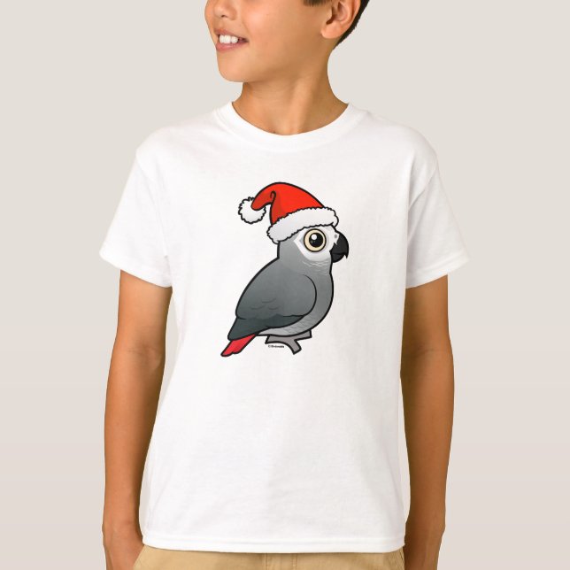 T-shirt African Grey Père Noël (Devant)