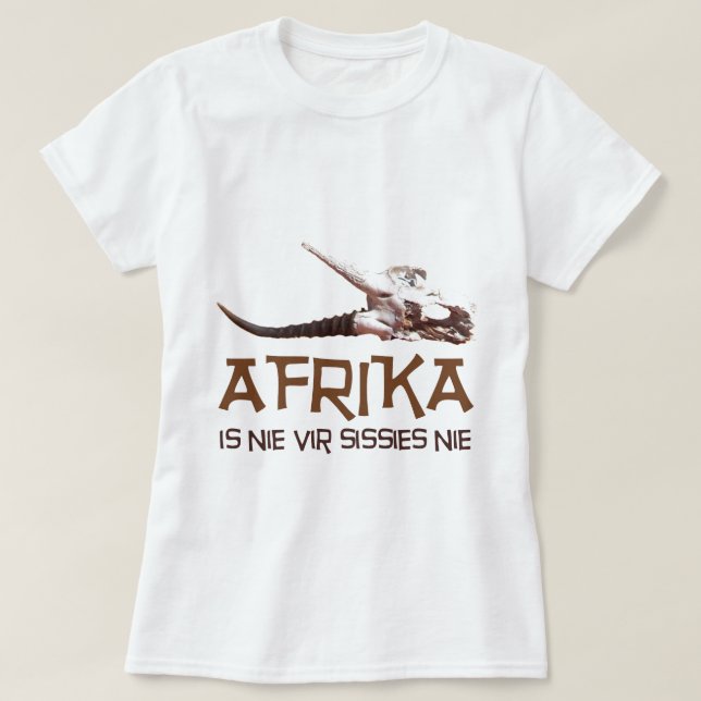 T-shirt Afrika est des poules mouillées de pays récemment (Design devant)