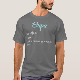 T-shirt Afrikaans Grand-pa Oupa Drôle Définition Pères Da
