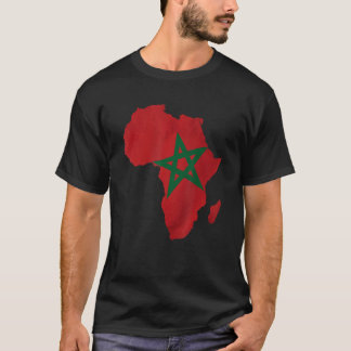 T-shirt Afrique Afrique - Drapeau Maroc