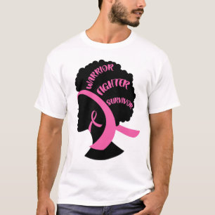 T-shirt Afrique-Amérique : Sensibilisation au cancer du s