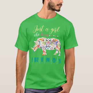 T-shirt Afrique Bien-être animal Safari Cadeau Rhino