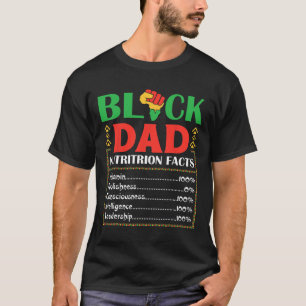 T-shirt Afrique Black Papa Nutrition Faits Melanin Conscie