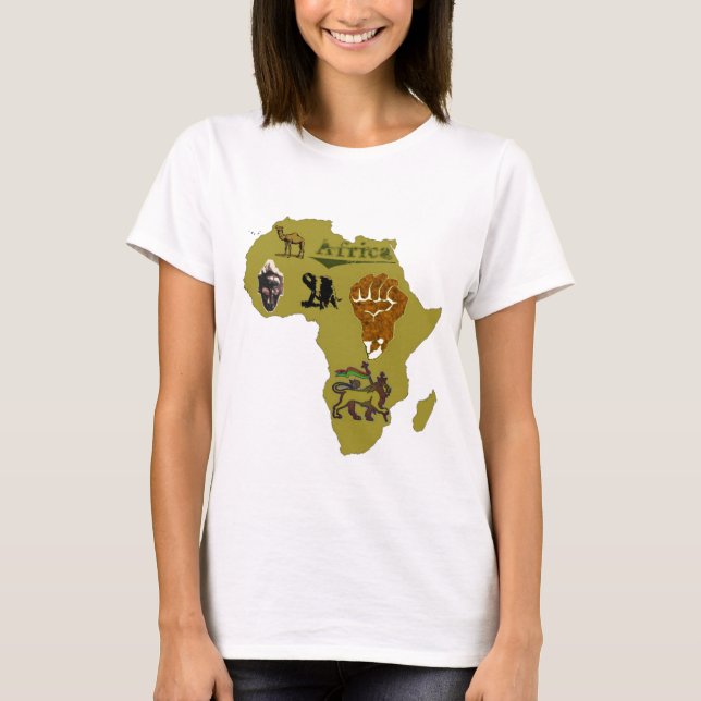T-shirt afrique continent (Devant)