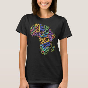 T-shirt Afrique cool Carte Afrique Africains Géographie Mo