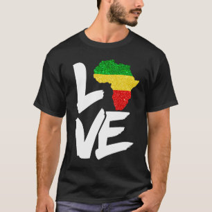 T-shirt Afrique cool Carte Pour Hommes Femmes Afrique Trad