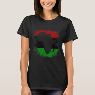 T-shirt Afrique Drapeau Afrique Carte du continent panafri