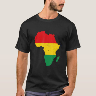 T-shirt Afrique Drapeau Noir Histoire Mois Black Pride Afr