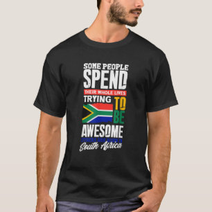 T-shirt Afrique du Sud Afrique du Sud drapeau de l'Afrique