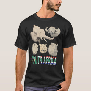 T-shirt Afrique du Sud Big Five Afrique Safari Essentiel T