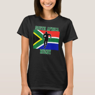T-shirt Afrique du Sud Rugby avec drapeau sud-africain