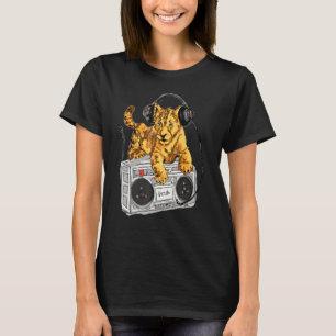 T-shirt Afrique Lion Cub Boombox Blaster Hip hop Par Zamir