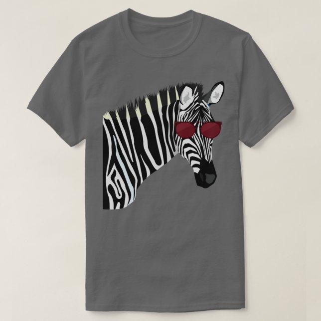 T-shirt Afrique Lunettes de soleil Zebra (Design devant)