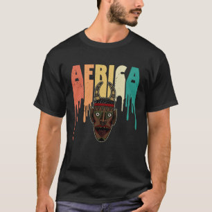 T-shirt Afrique Masque Afrique Afro Histoire Reggae Melani