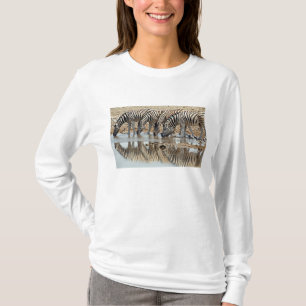 T-shirt Afrique, Namibie, Etosha NP. Zèbre de Burchell