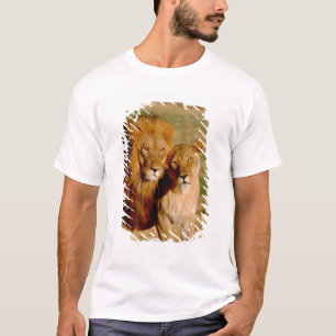 T-shirt Afrique, Namibie, Okonjima. Lion & lionne
