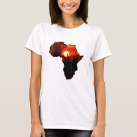 Afrique T Carte Chemise De L'Afrique Le Soleil Sud