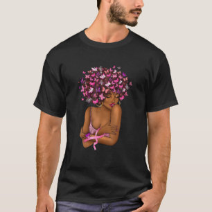 T-shirt Afrique : Une femme noire noire africaine atteint