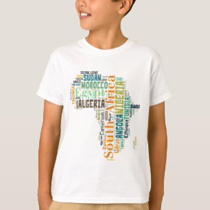 T-shirt Afrique Word Art