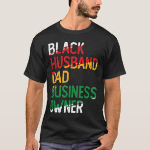 T-shirt Afro-Américain Papa Noir Entreprise Noir H